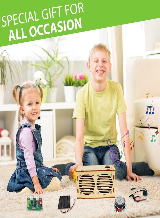 SCAEMO DIY Bluetooth Speaker Kit, Stem Projects for Kids Ages 8-12, Science STEM Kits for Kids Ages 10-12-14-16, Gifts for 9 10 11 12 13 14 15 16 Year Old Boys Teens (Wood) - Image 3